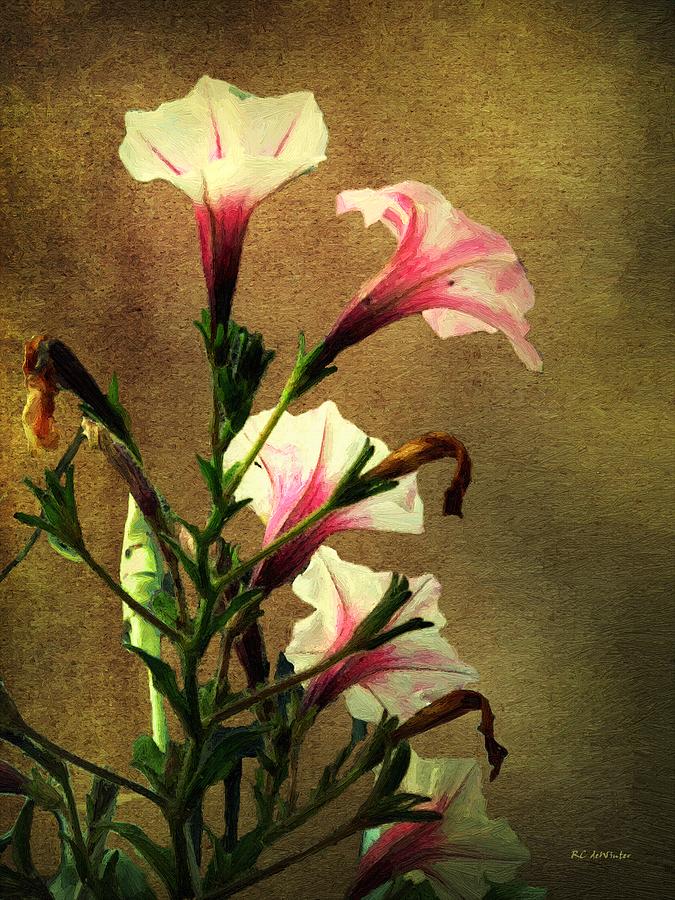 Flower Painting - Beauty on a Stalk by RC DeWinter