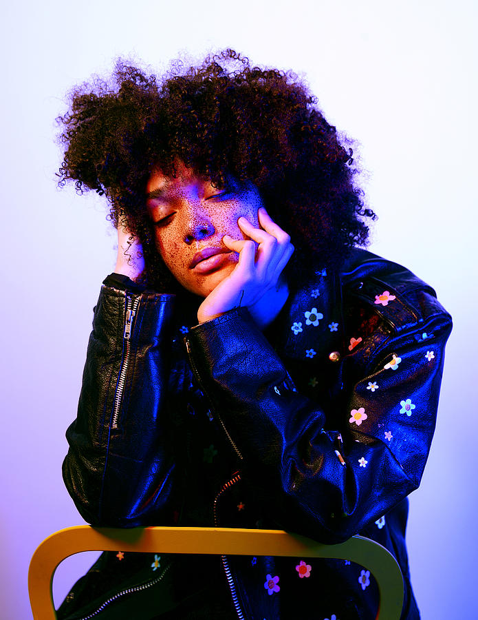 Beauty Portrait of a Young Confident Woman with Freckles in Jacket Photograph by Rochelle Brock / Refinery29 for Getty Images