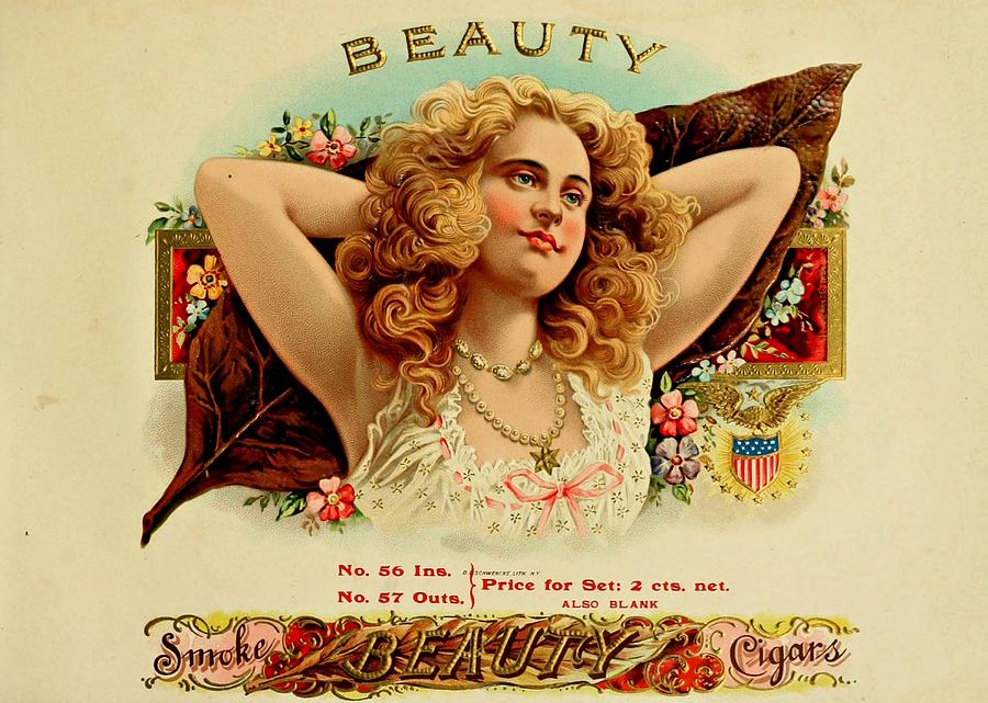 Beauty Vintage Cigar Advertisement  Painting by Movie Poster Prints