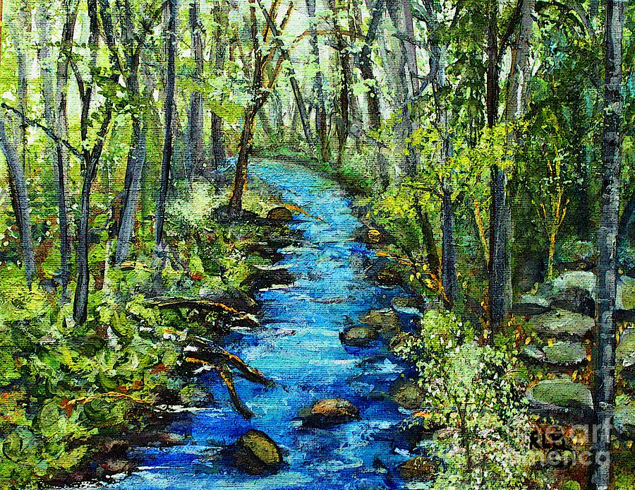 Beaver Brook in May Painting by Rita Brown