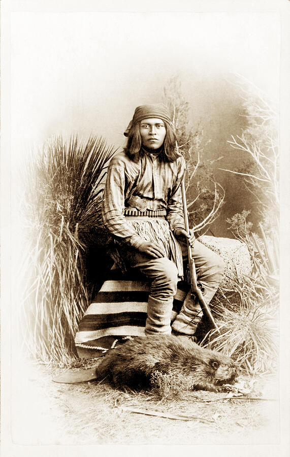 Beaver Hunter - American Indian Photograph by Paul W Faust -  Impressions of Light