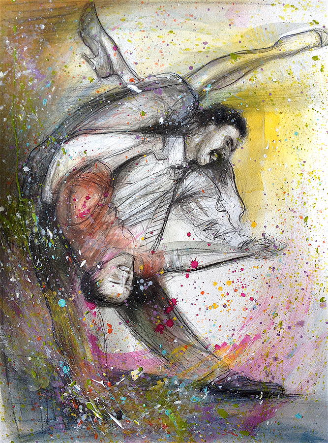 BeBop Dancing2 Painting by Gregory DeGroat