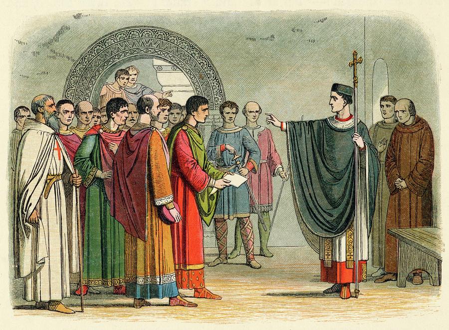 Becket Is Confronted By The Earl Drawing by Mary Evans Picture Library ...