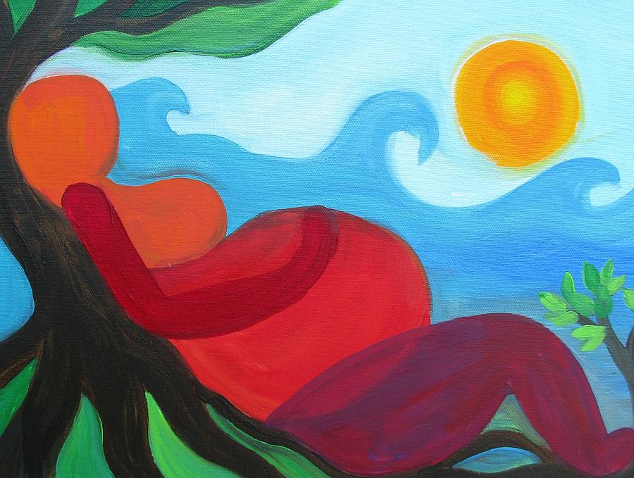 Becoming a Mother Painting by Kelly Simpson Hagen
