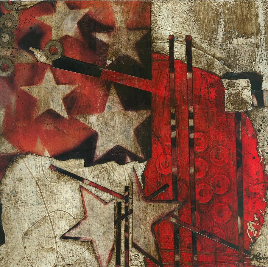 Abstract Mixed Media - Becoming the star that you are by Laura  Lein-Svencner