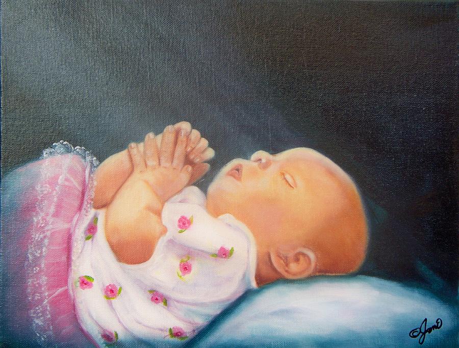Bed Time Prayer Painting by Joni McPherson