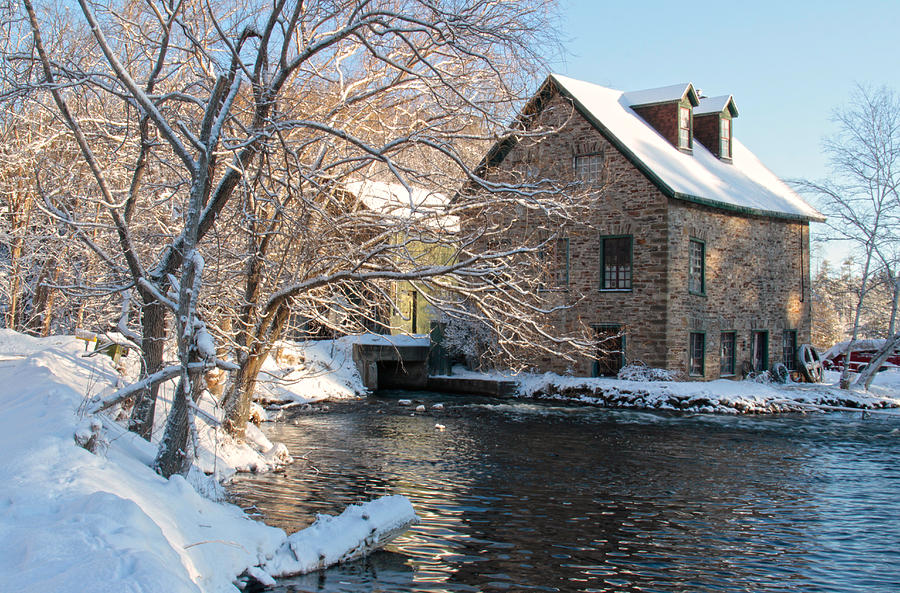 Bedford Mill in Winter Photograph by Jim Vance
