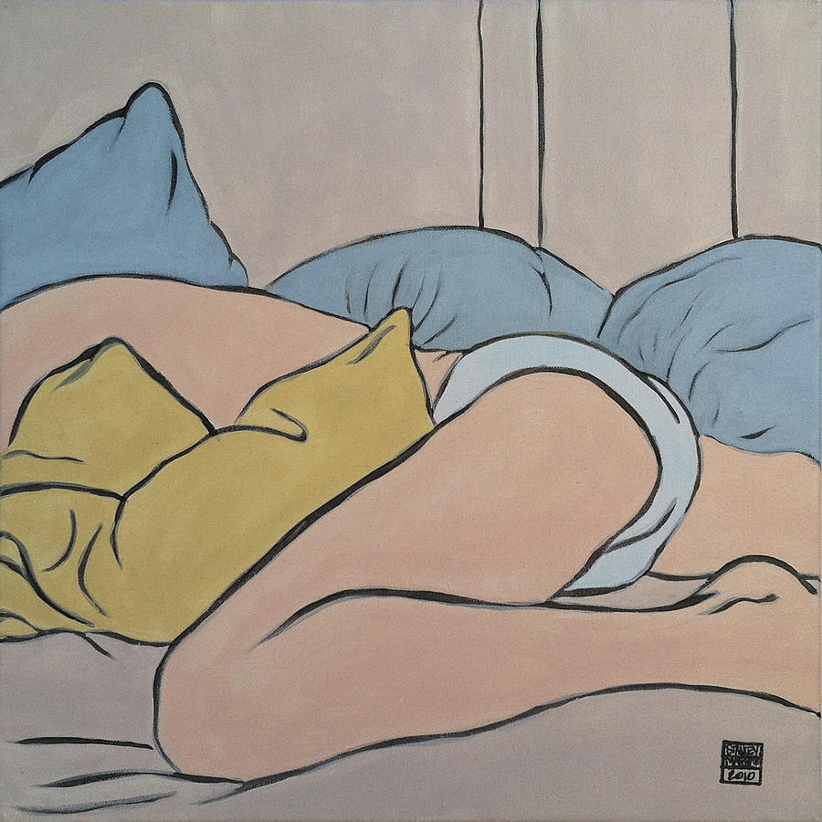 Bedscape One Forty-Five AM Painting by Stan Magnan