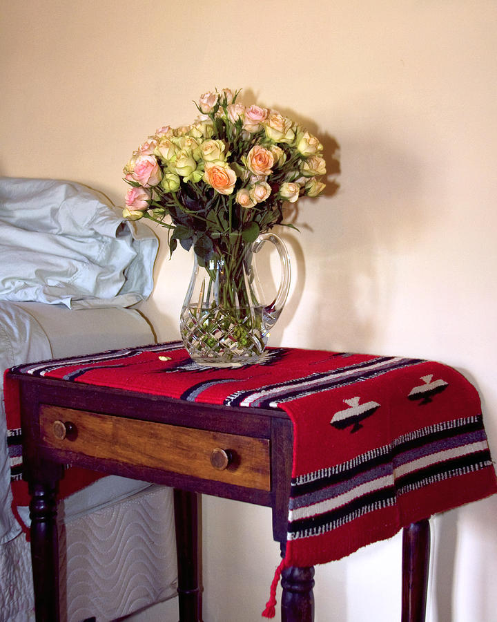 BEDSIDE DESERT ROSES Palm Springs Photograph by William Dey
