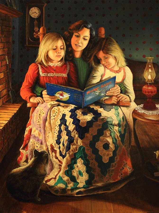 Bedtime Stories Painting by Glenn Beasley