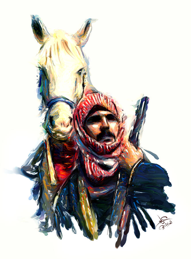 Bedwin Horseman Digital Art by Imad Abu shtayyah | Fine Art America