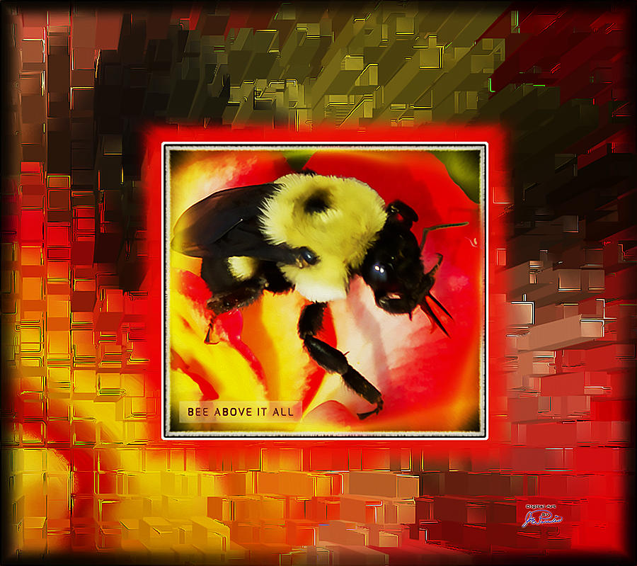Animal Digital Art - Bee Above It All by Joe Paradis