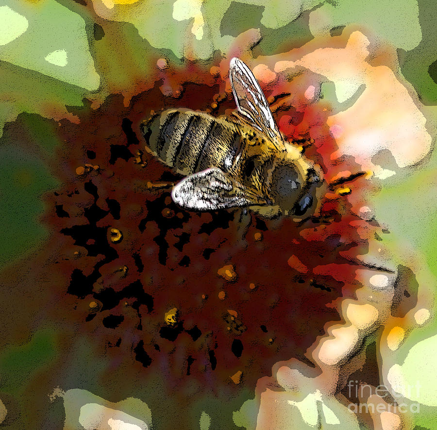 Bee Abstract Photograph by Christiane Schulze Art And Photography