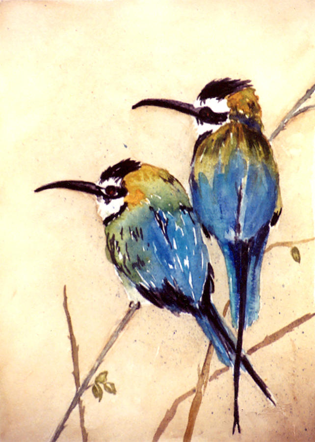 Bee Catchers Painting by Sally Quillin