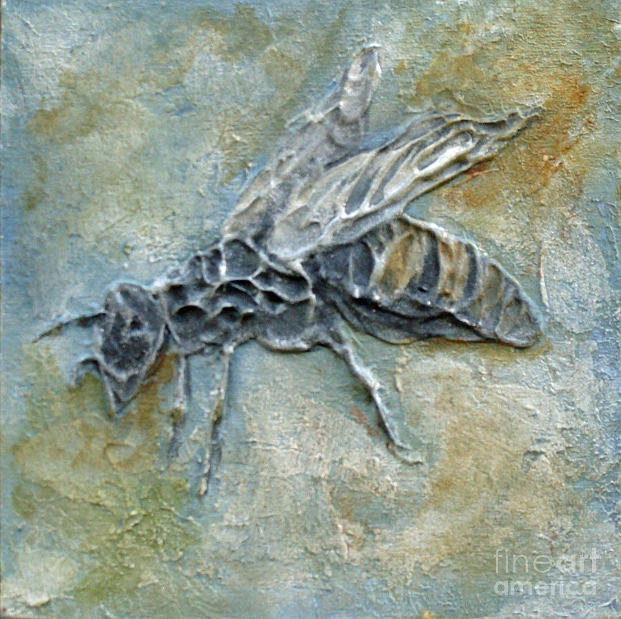 Bee Worker Mixed Media by Phyllis Howard