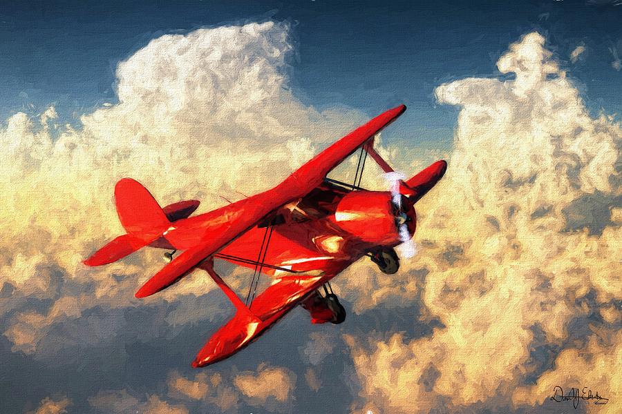 Beechcraft Model 17 Staggerwing Digital Art by Daniel Eskridge