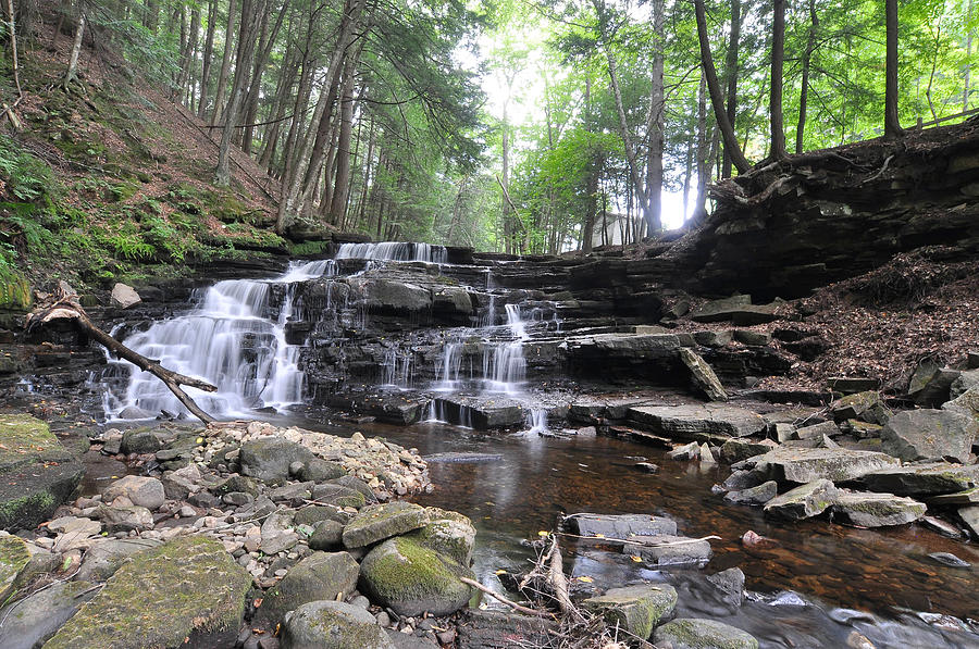 Beecher Creek Falls Edinburg NY Photograph by David Seguin