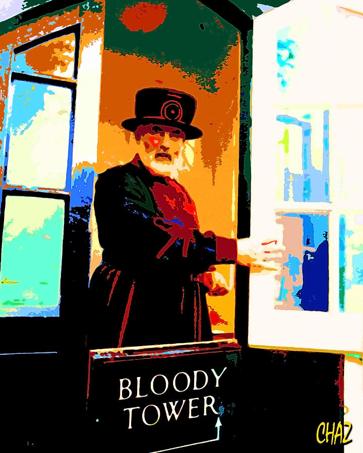 Beefeater Painting by CHAZ Daugherty