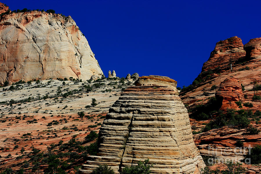 Beehive Rock at Zion Photograph by Marty Fancy