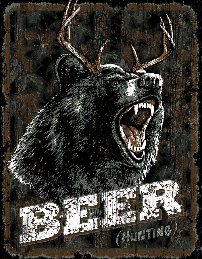 Robert Schmidt Painting - Beer Bear by JQ Licensing