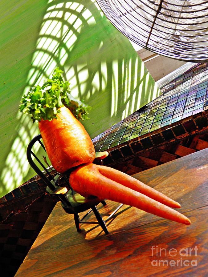Beer Belly Carrot on a Hot Day Photograph by Sarah Loft