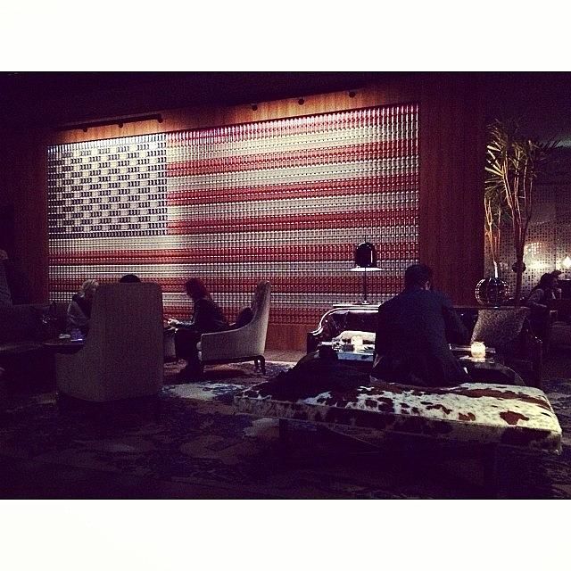 Beer Can American Flag Decor Photograph by Jen Yu