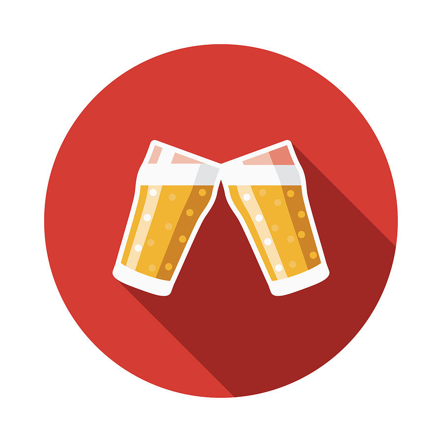 Beer Flat Design Germany Icon Drawing by Bortonia