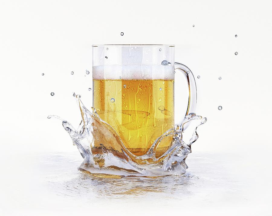 Beer Photograph - Beer Glass by Leonello Calvetti