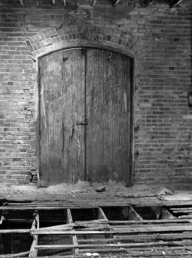 Beer Horse Stable Doors Second Story bw Photograph by Elizabeth Sullivan