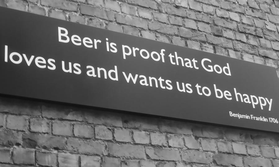 Beer Is Proof Photograph