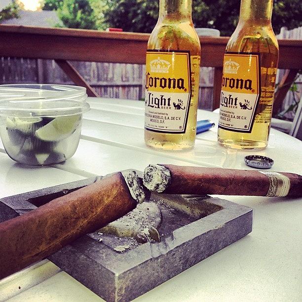 Siuc Photograph - Beer N #cigars With Pops On The Last by Michael Becht