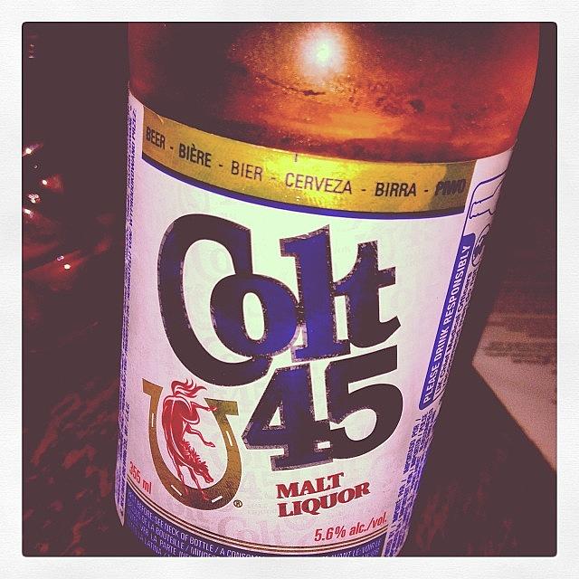 Beer Photograph - Beer Time  #squidandwhale #colt45 #beer by Shaun Dunning