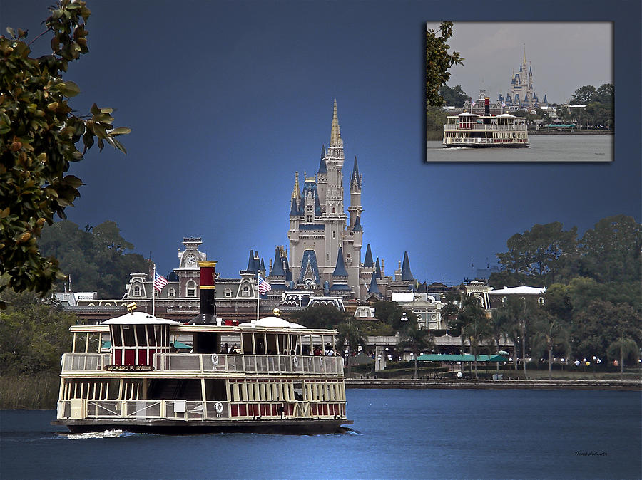 Before and After Sample Art 38 Ferry Boat Magic Kingdom  Photograph by Thomas Woolworth
