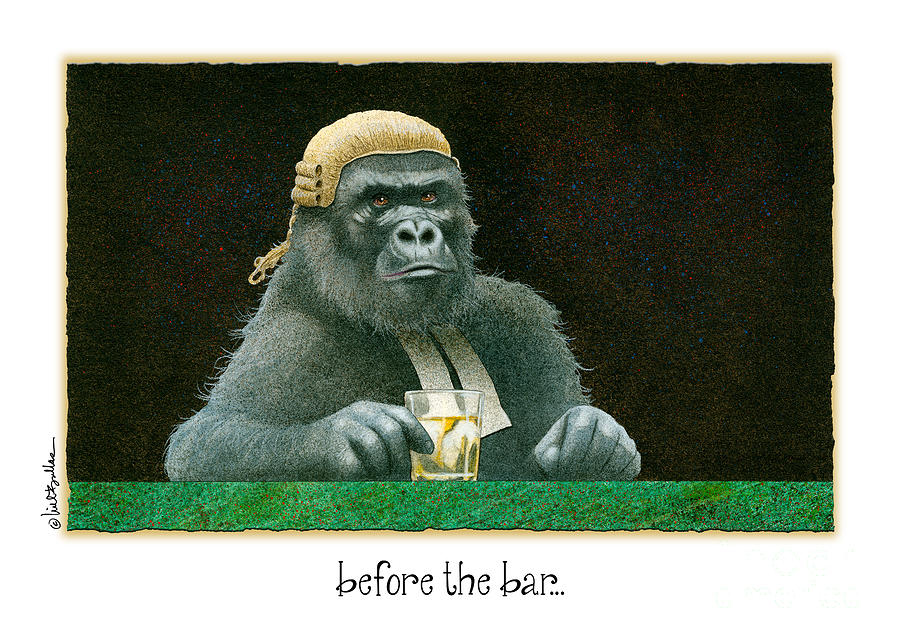Before The Bar... Painting by Will Bullas