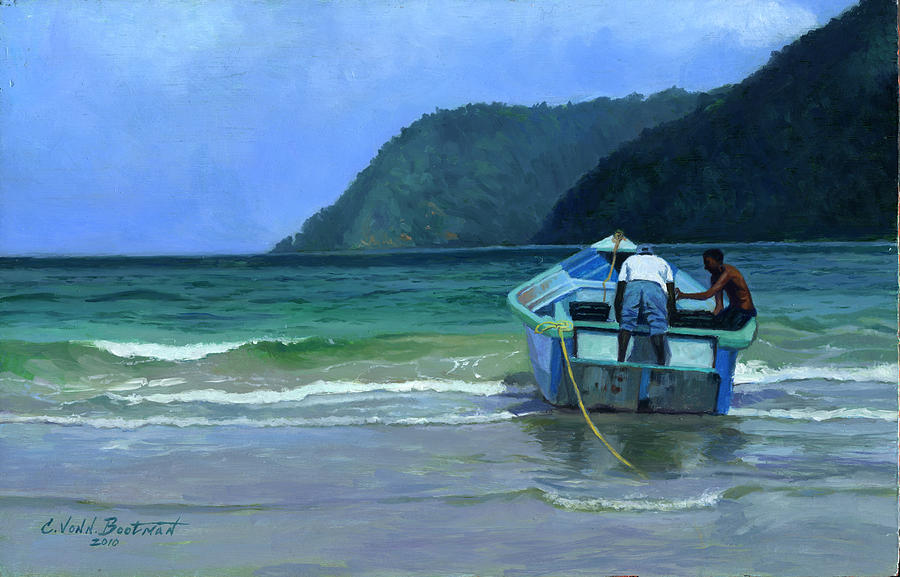 Colin Bootman Painting - Before the Catch by Colin Bootman
