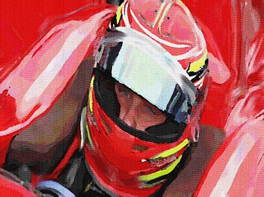 Auto Racing Mixed Media - Before The Green Flag by Dennis Buckman
