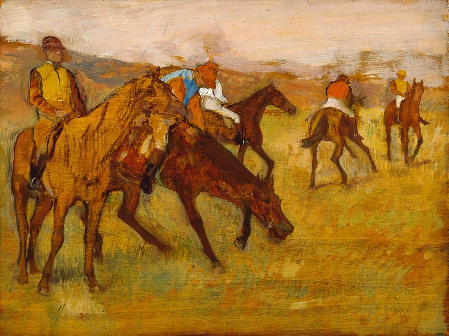Baltimore Painting - Before the Race by Edgar Degas