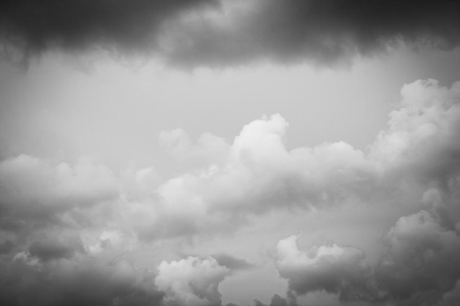 Before the Storm Clouds Stratocumulus BW 11 Photograph by Rich Franco