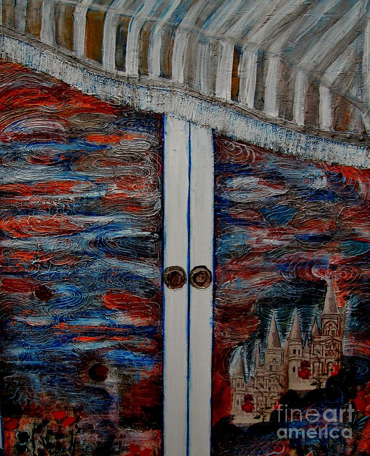 Behind Closed Doors Mixed Media by Suzanne Thomas