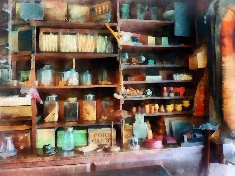 Candy Photograph - Behind the Counter at the General Store by Susan Savad