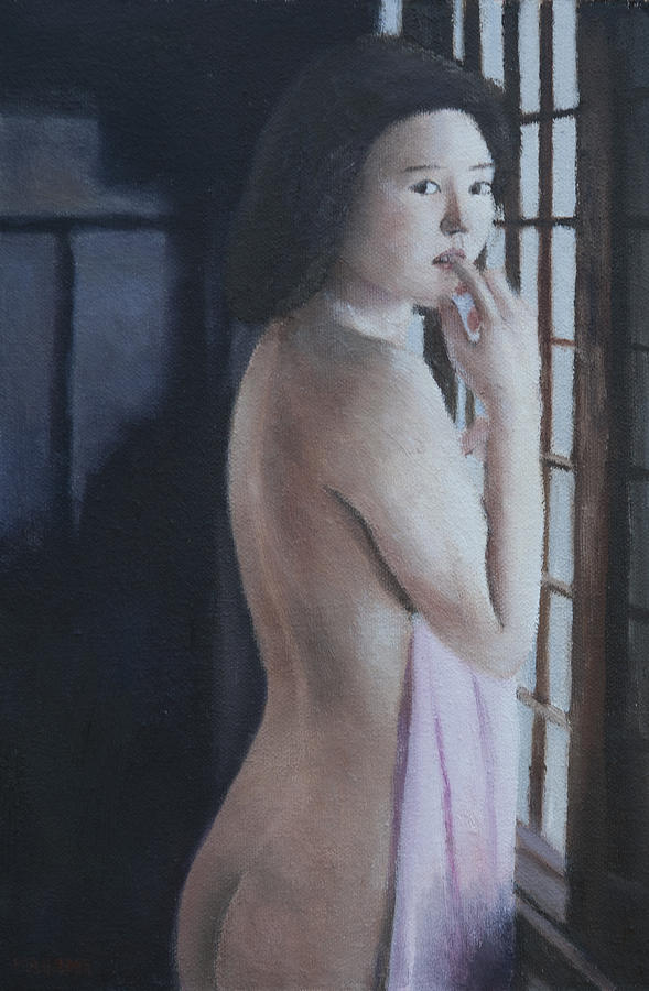 Behind The Door Painting by Masami Iida