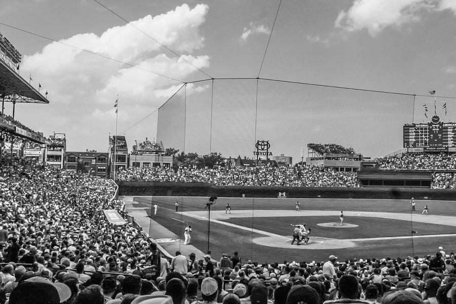 Behind the plate in Wrigley Photograph by John McGraw