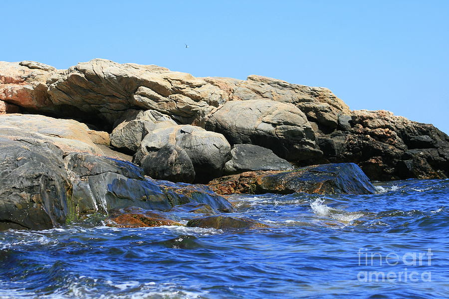 Beach Photograph - Behind the Rocks  by Neal Eslinger