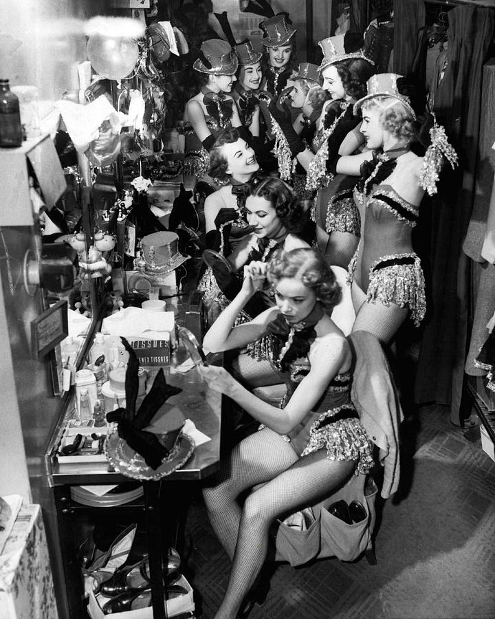 Vintage Photograph - Behind The Scenes With The Famous Rockettes by Retro Images Archive