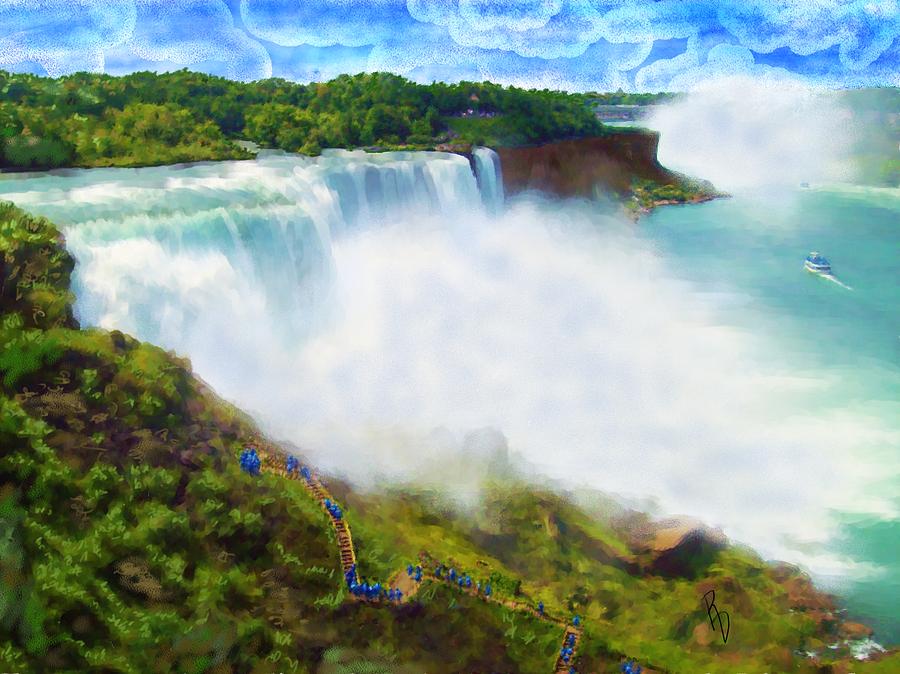 Behold the Power of Niagra Digital Art by Ric Darrell