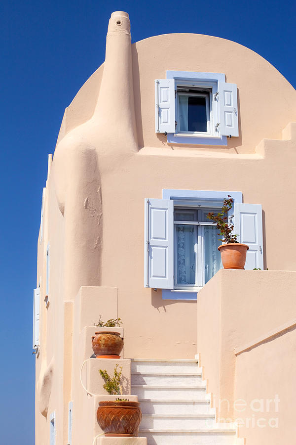 Beige color house Photograph by Aiolos Greek Collections