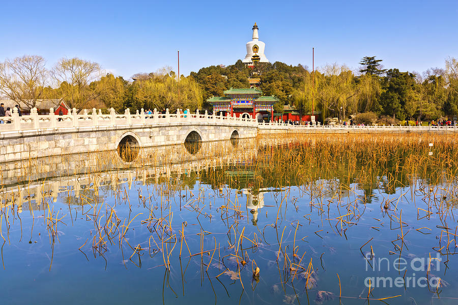 Beijing Beihai Park and the White Pagoda Photograph by Colin and Linda McKie
