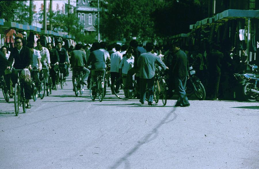 Beijing Bicycles in Market Photograph by John Warren