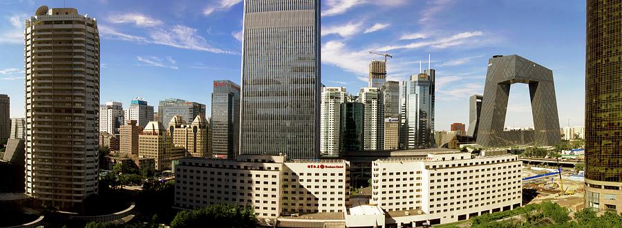 Beijing Central Business District. Photograph by Mark Williamson/science Photo Library