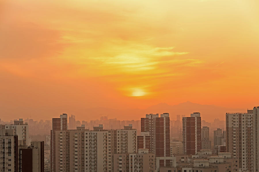 Beijing Sunset Photograph by Czqs2000 / Sts